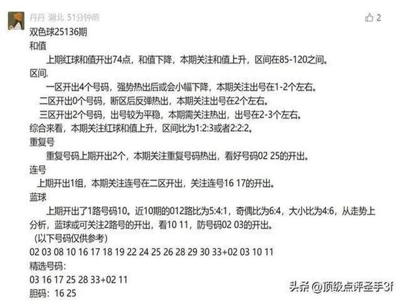 继续跟随丹丹大神，总有一次中的！双色球25136期最新预测！